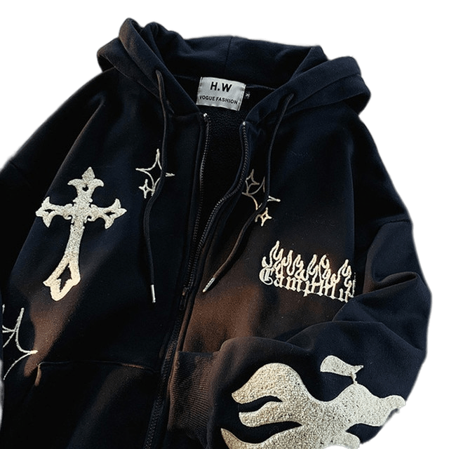 Gothic Embroidery Hoodies – Compulsio